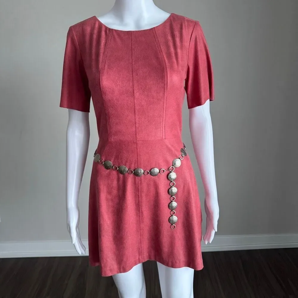 NWOT Alexis x Revolve Faux Suede Mini Dress Size S